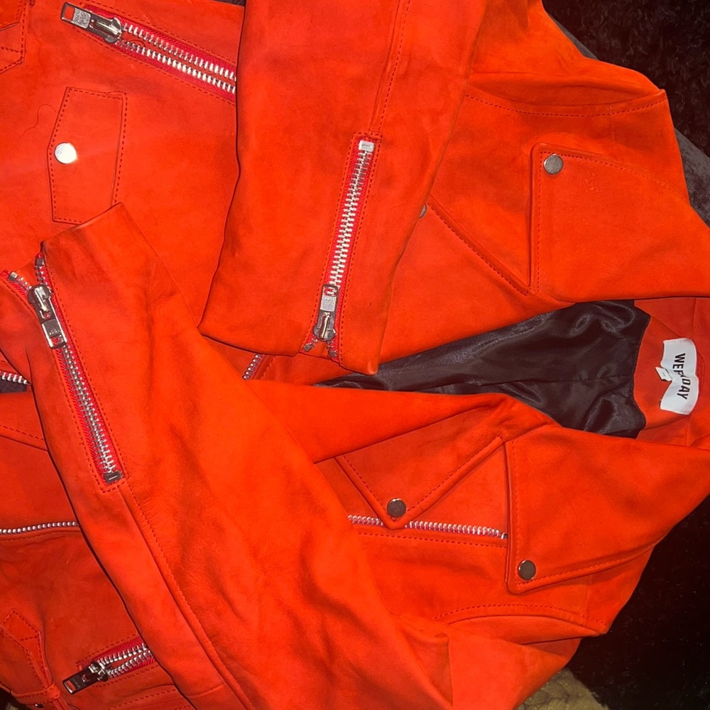 ASOS Red Suede Jacket
